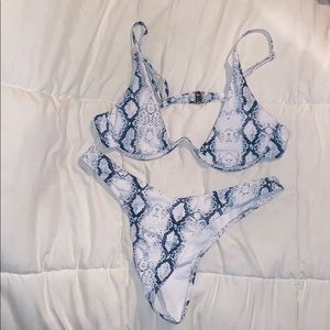 Snakeskin bikini